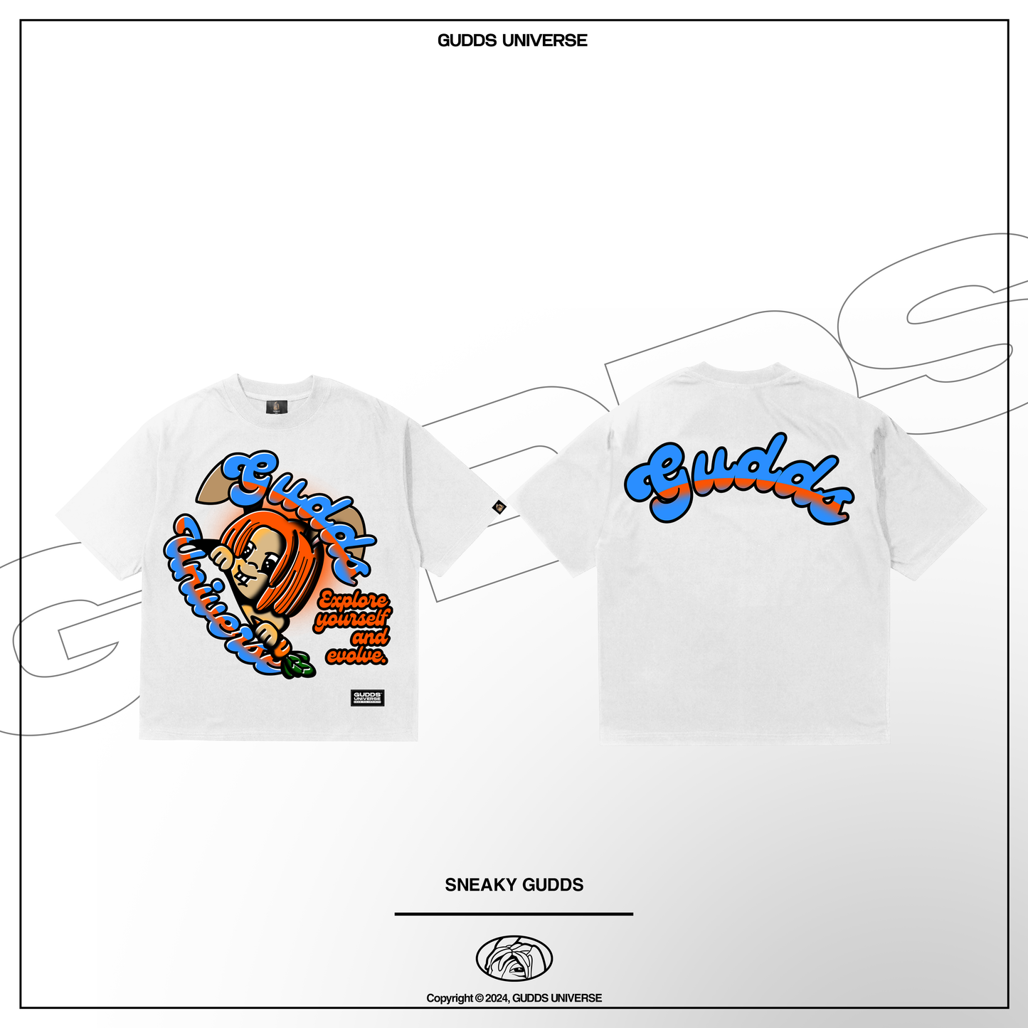 GUDDS UNIVERSE - "SNEAKY GUDDS" - GRAPHIC TEE