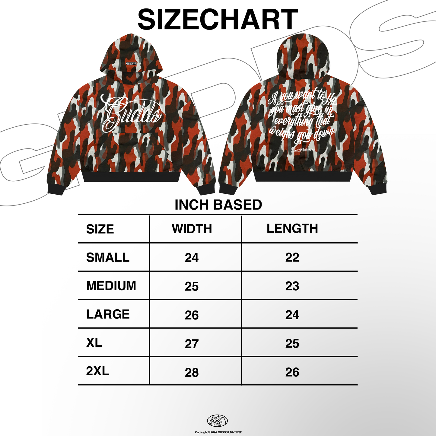 GUDDS UNIVERSE - “LAVA AND ICE”   HOODIE