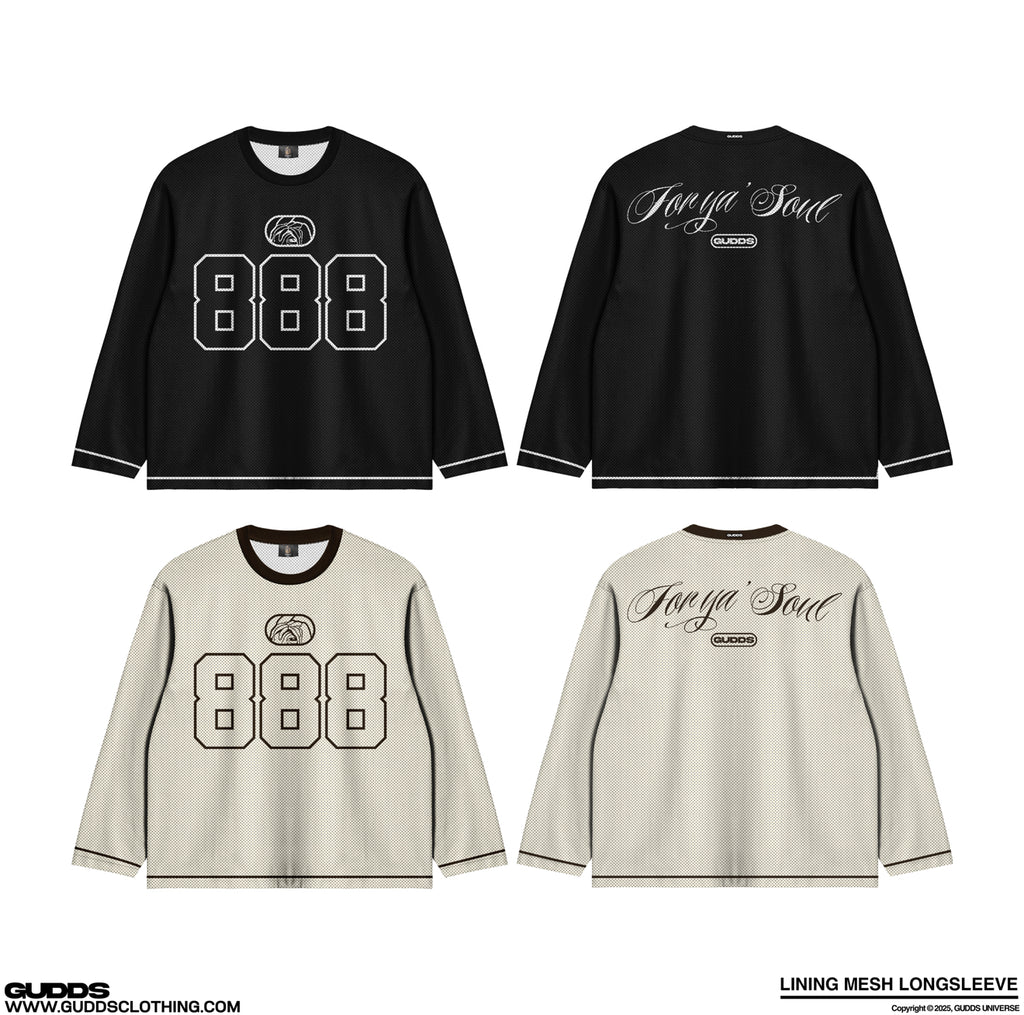 “888 LINING” MESH LONGLEEVES
