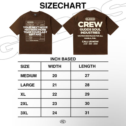 GUDDS UNIVERSE - “LIFE RECEIPT” GRAPHIC TEE