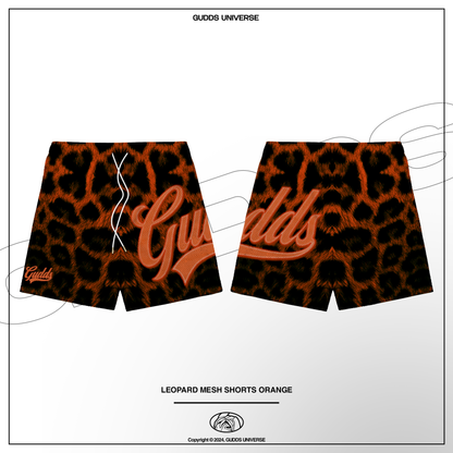 GUDDS UNIVERSE - “LEOPARD” MESH SHORTS
