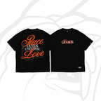 "PEACE AND LOVE" GRAPHIC TEE