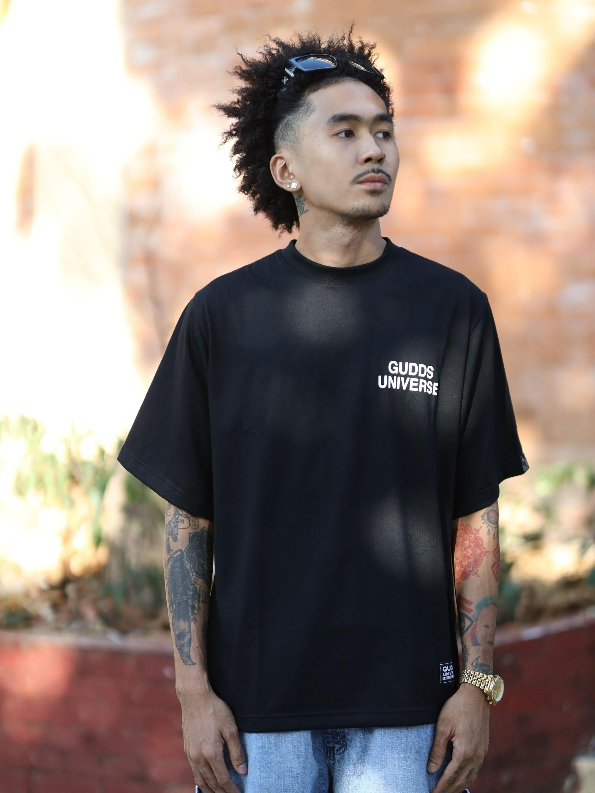 “MANILA VIBES” MINIMAL BLACK TEE