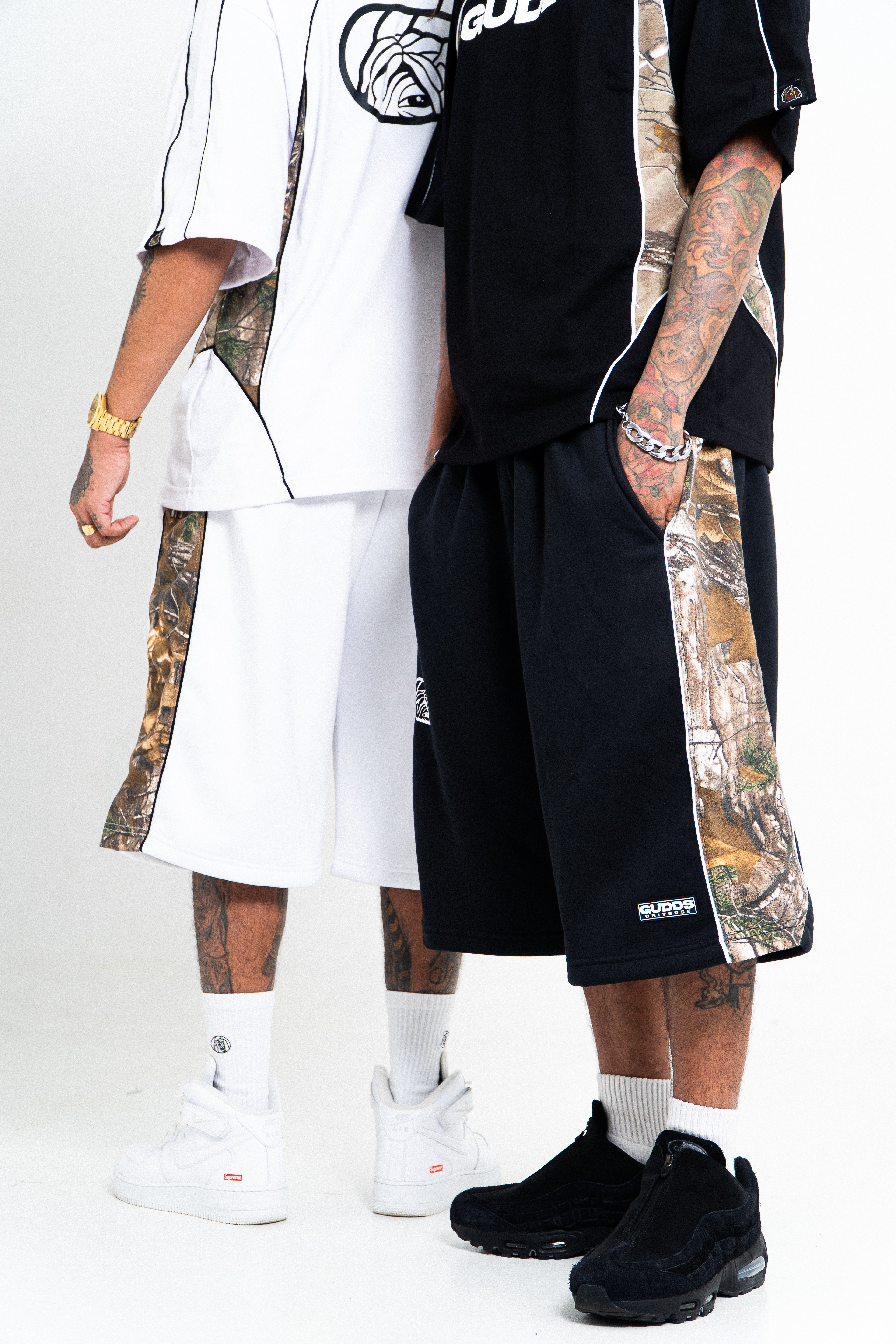 “SIDEZ CAMO CAPSULE” SWEATSHORTS