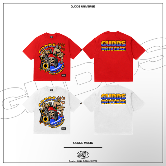 GUDDS UNIVERSE - "GUDDS MUSIC" - GRAPHIC TEE
