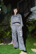 SheGUDDS “COZY” BLACK LEOPARD COUTURE  HOODIE