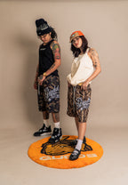 “CAMOU” DESIGN MESH SHORTS