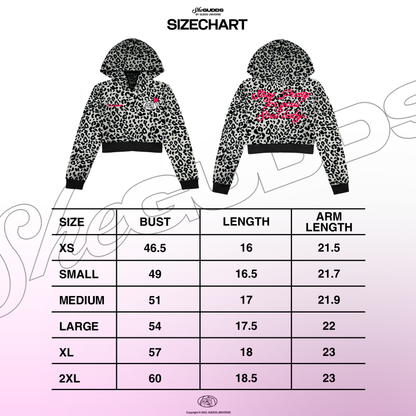 SheGUDDS “COZY” BLACK LEOPARD COUTURE  HOODIE