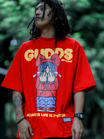 GUDDS UNIVERSE - “SLIFU” GRAPHIC TEE (RED)