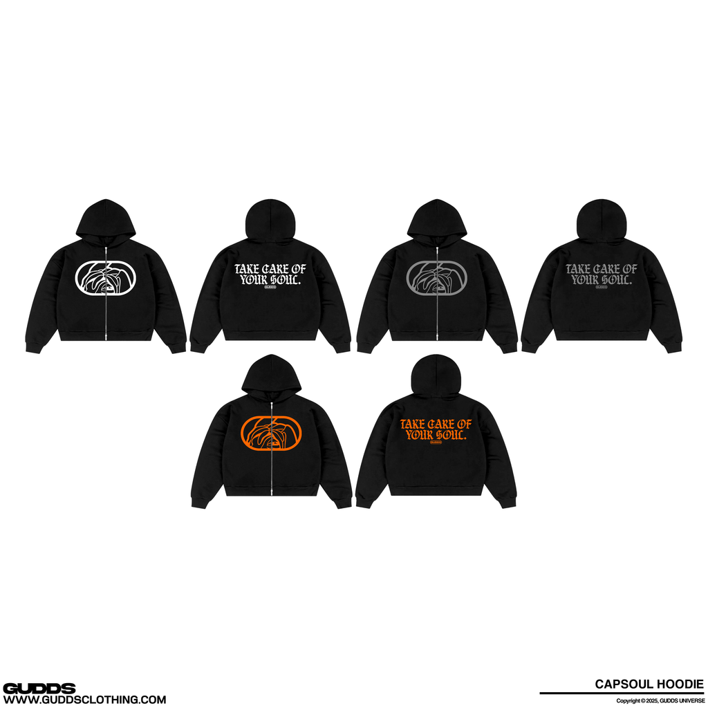“CAPSOUL” ZIP UP HOODIE