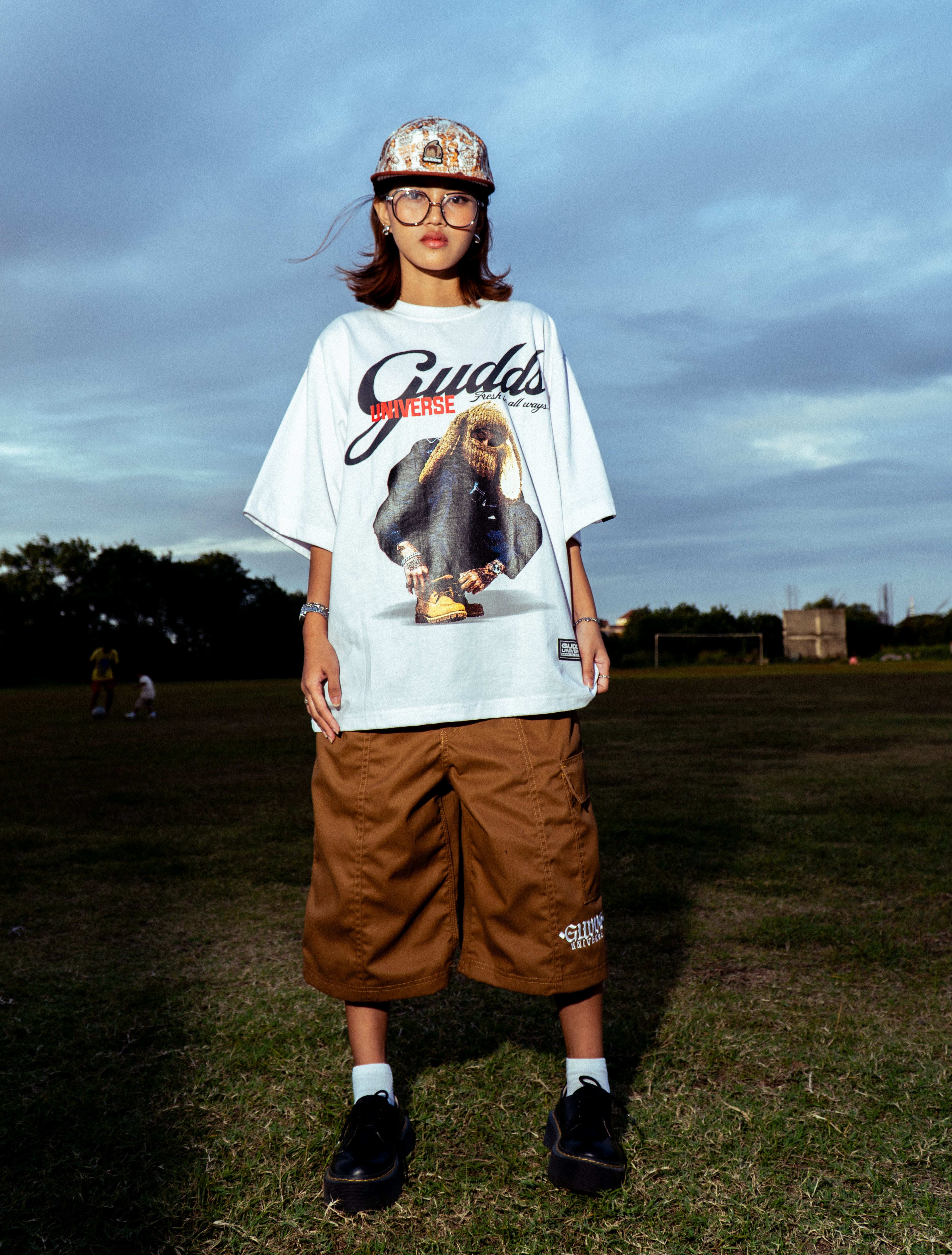 GUDDS UNIVERSE "GUDDS AND FRESH" BOXY FIT TEE