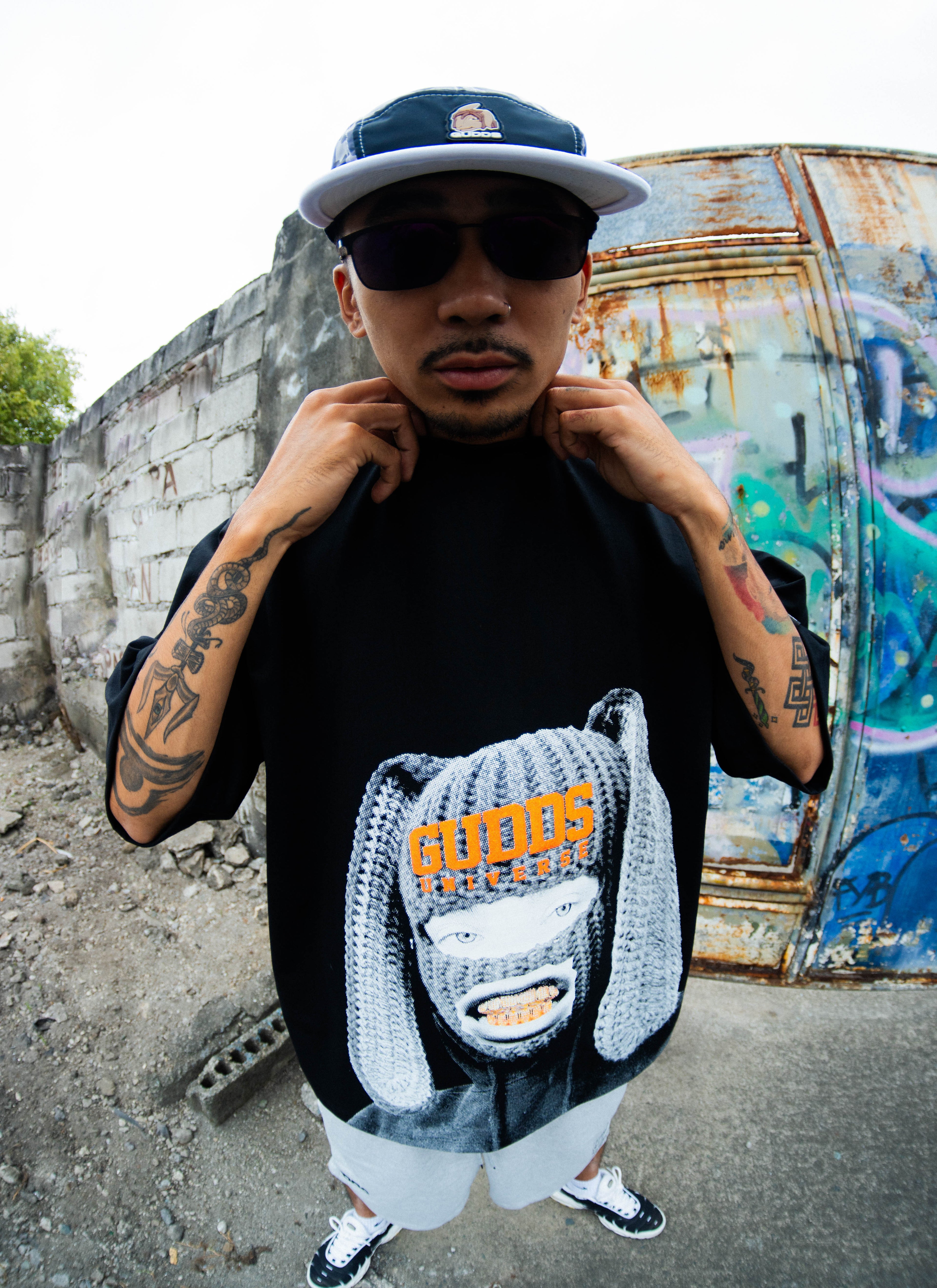 “CAMOU" 5 PANEL CAP