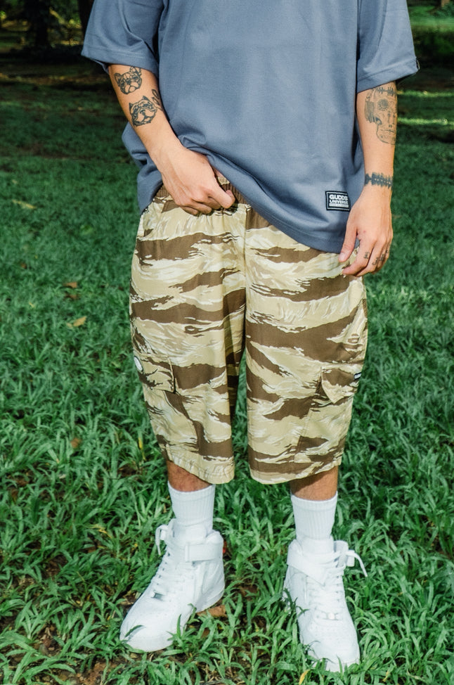 “CAMOU CARGO” SHORTS BAGGY FIT