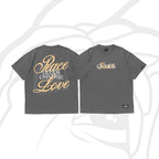 "PEACE AND LOVE" GRAPHIC TEE