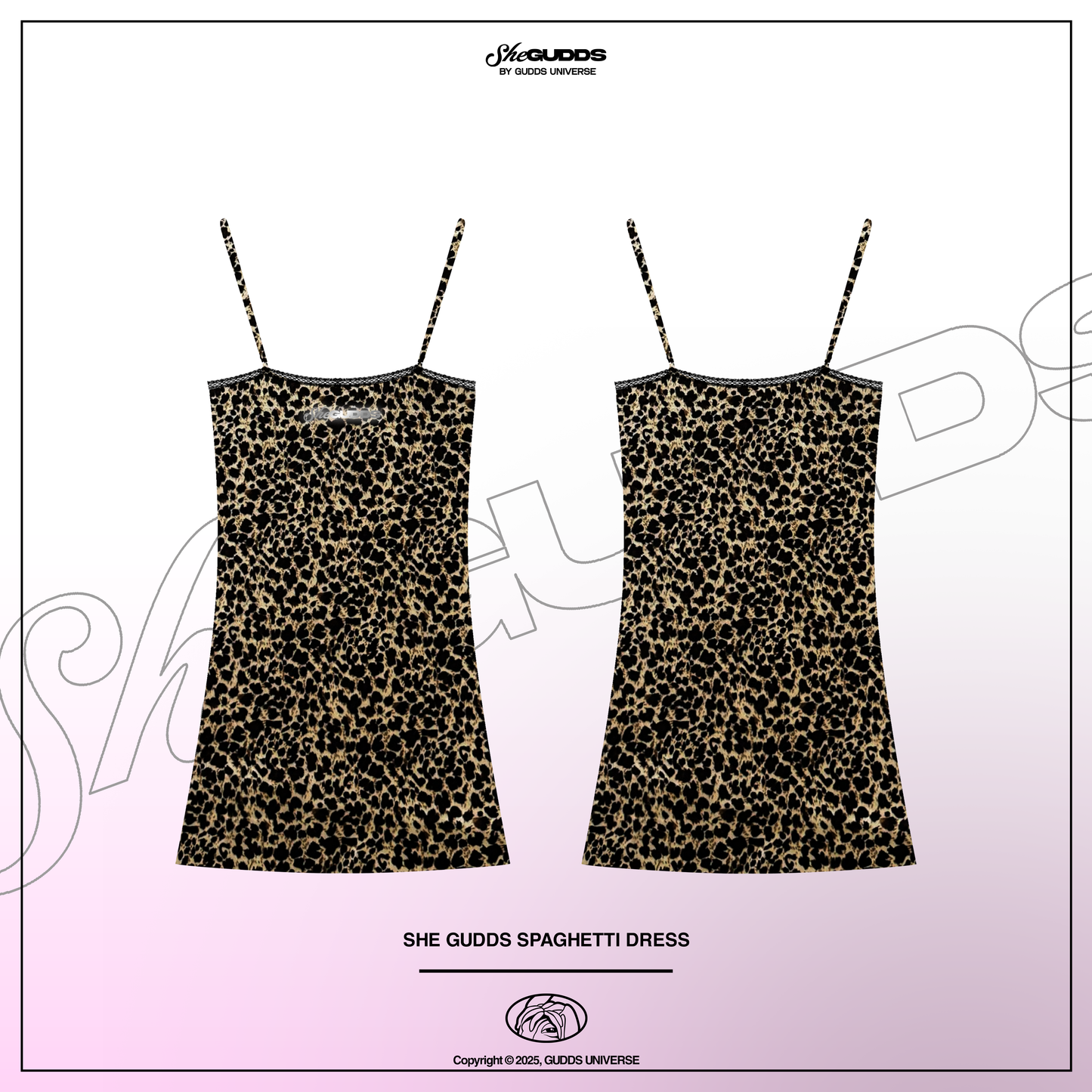 SheGUDDS - “SPAGHETTI” LEOPARD DRESS