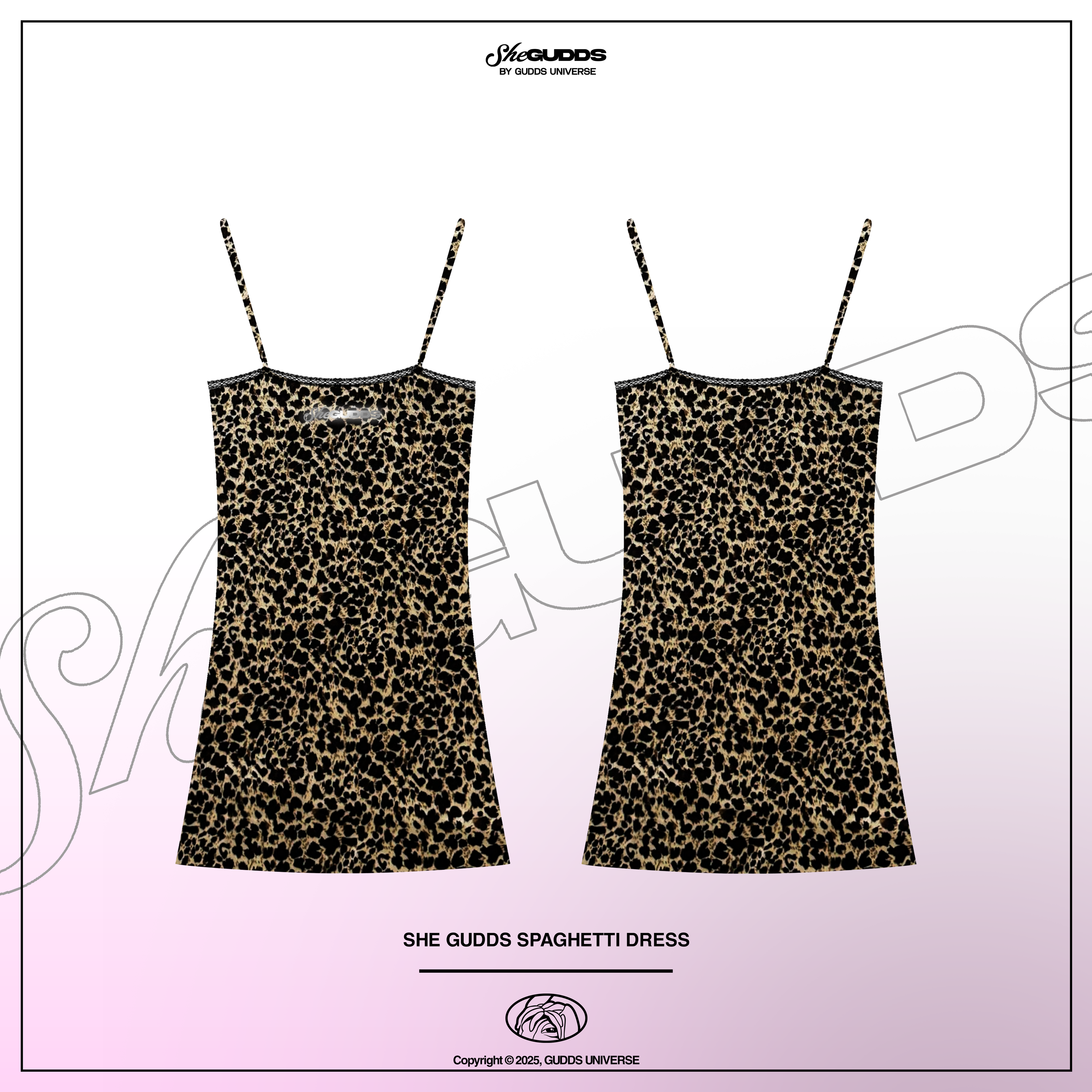 SheGUDDS - “SPAGHETTI” LEOPARD DRESS