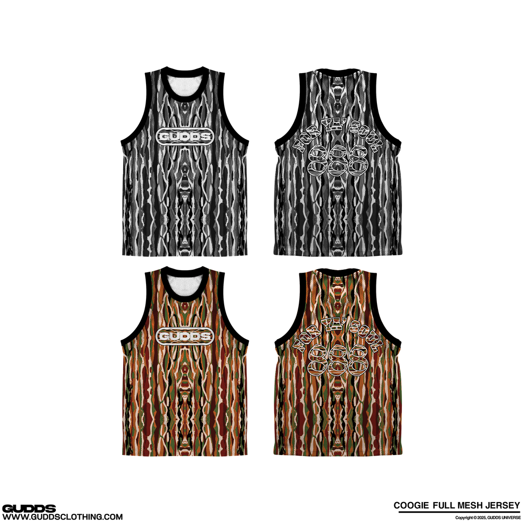 “COOGI” FULL MESH JERSEY TOP