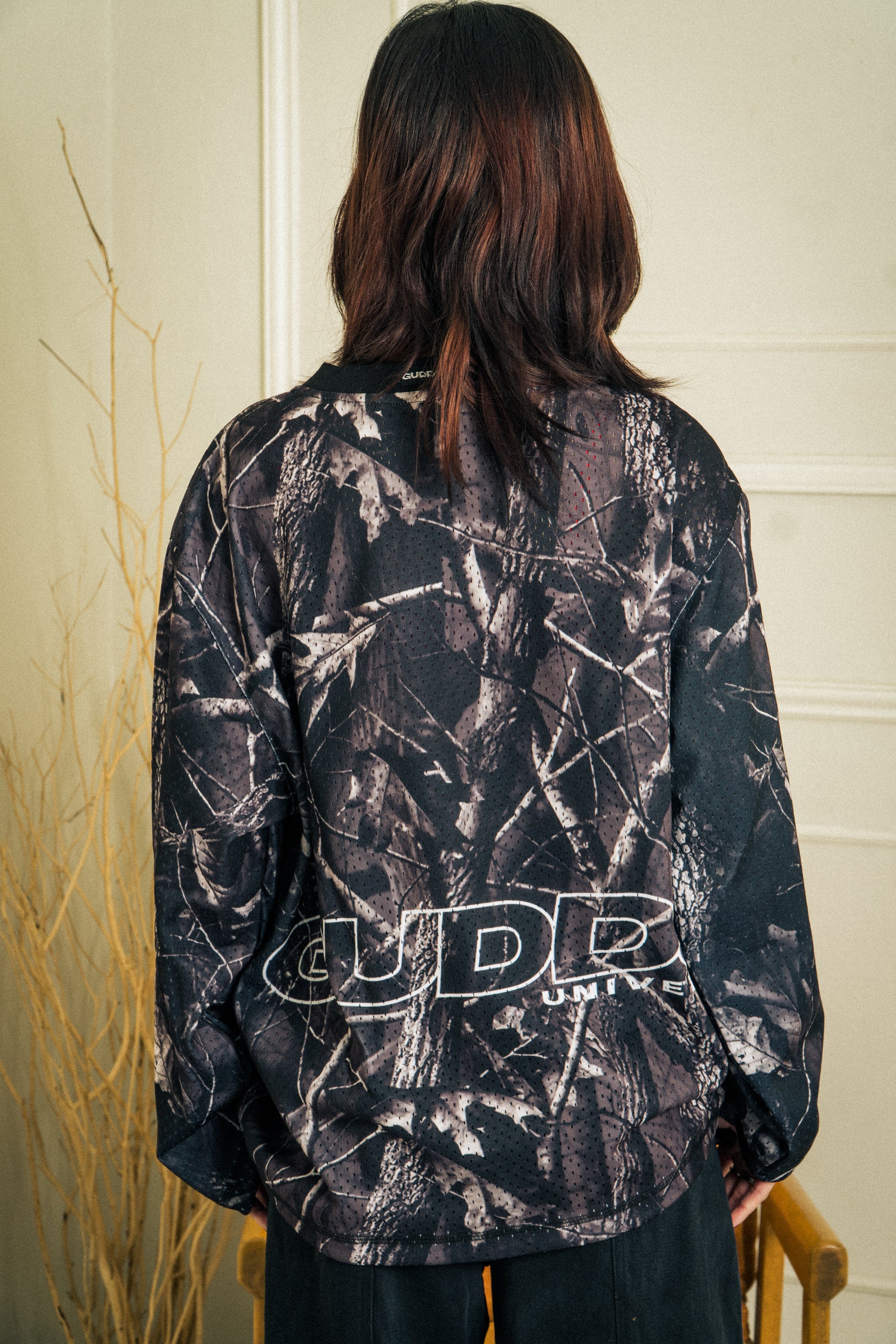 “STRETCH L/S MESH” JERSEY TOP