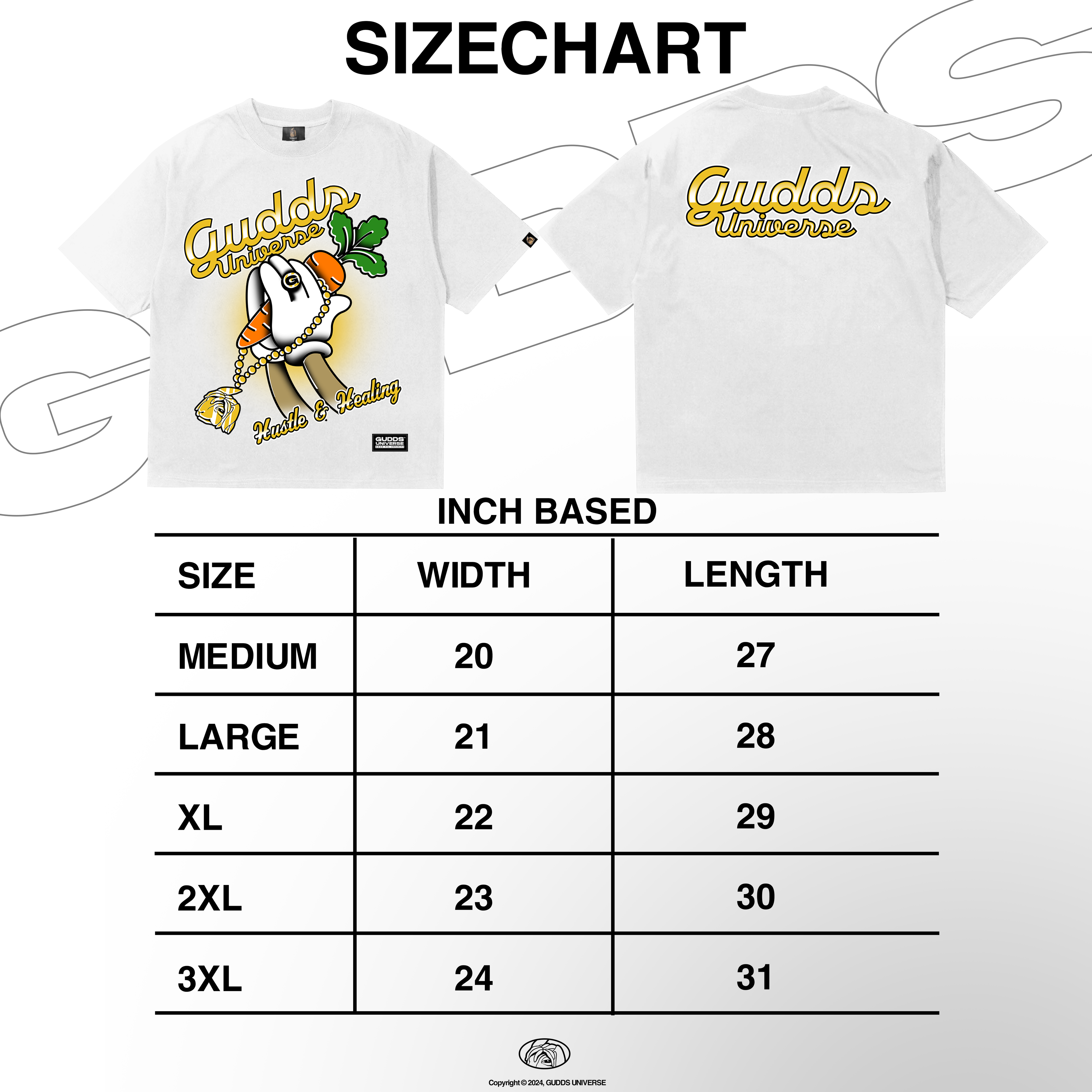 GUDDS UNIVERSE - "CARROT PRAY" - GRAPHIC TEE