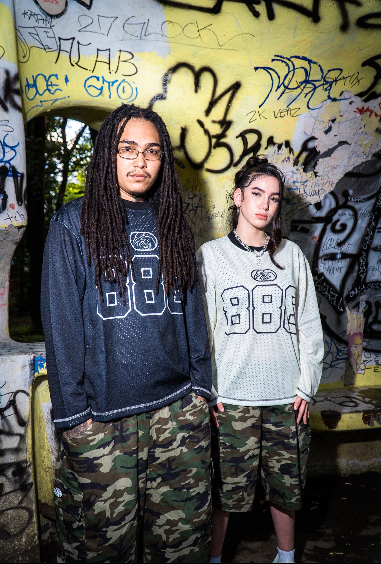 “888 LINING” MESH LONGLEEVES