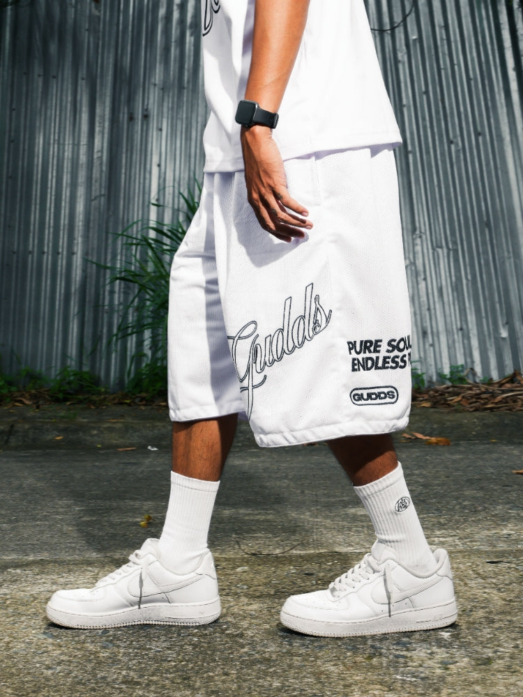 "ENDLESS PURSUIT" MESH SHORTS