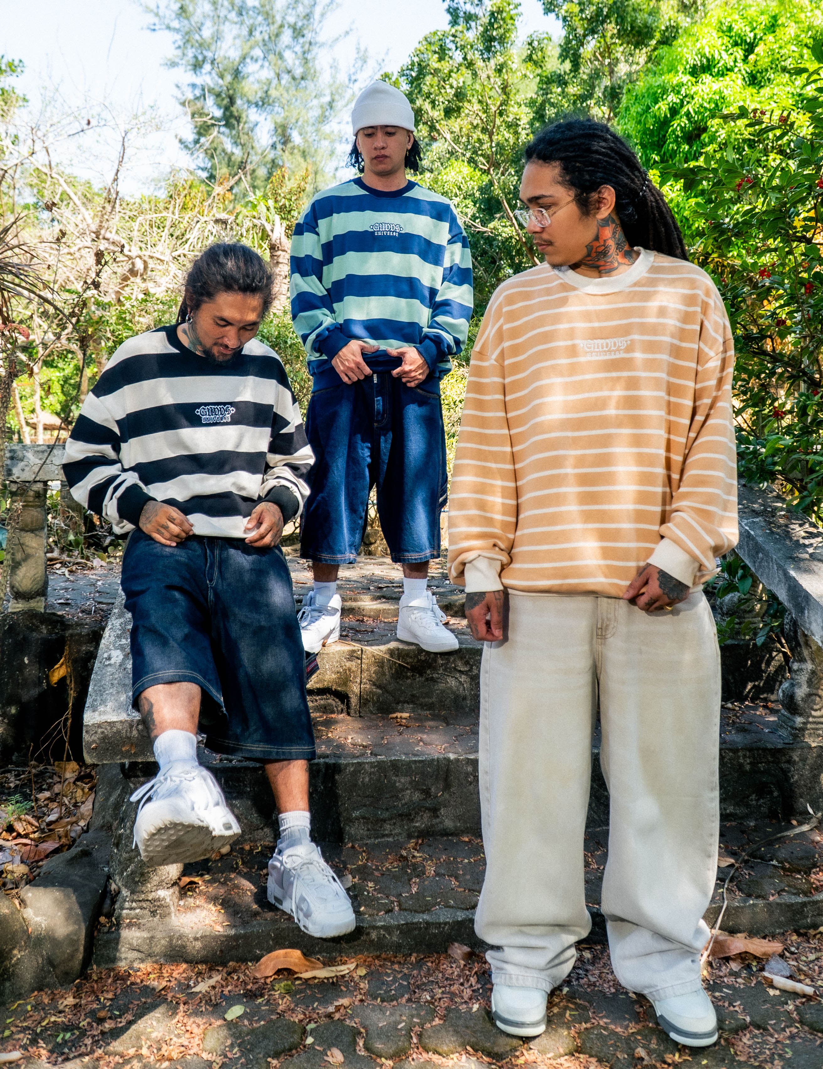 “STRIPE SERIES" CREWNECK