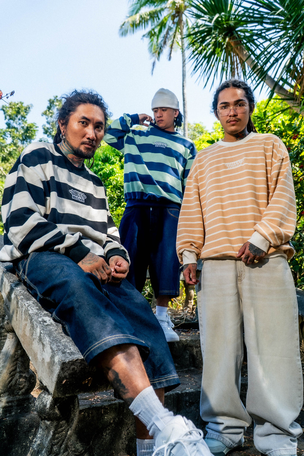 “STRIPE SERIES" CREWNECK