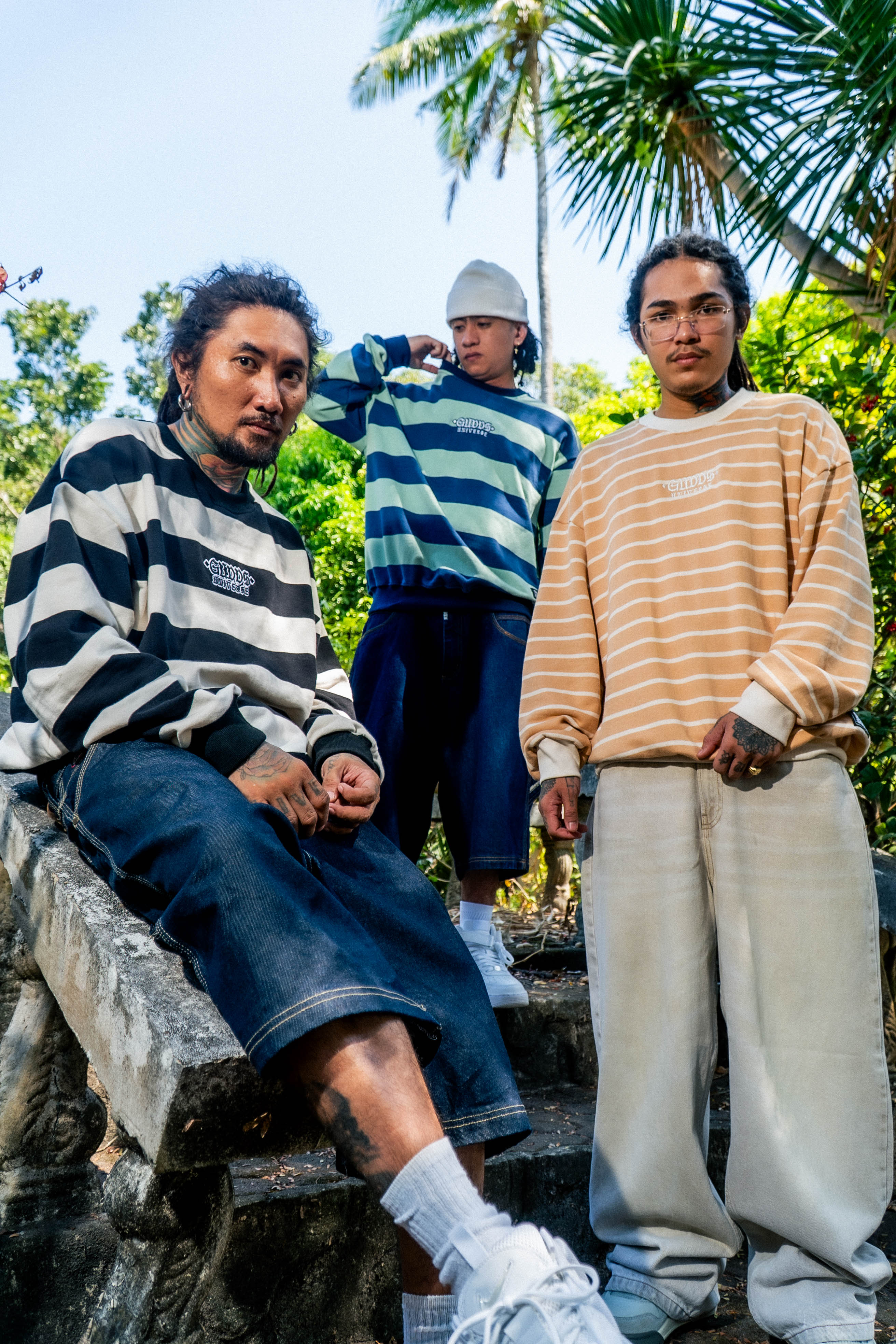 “STRIPE SERIES" CREWNECK