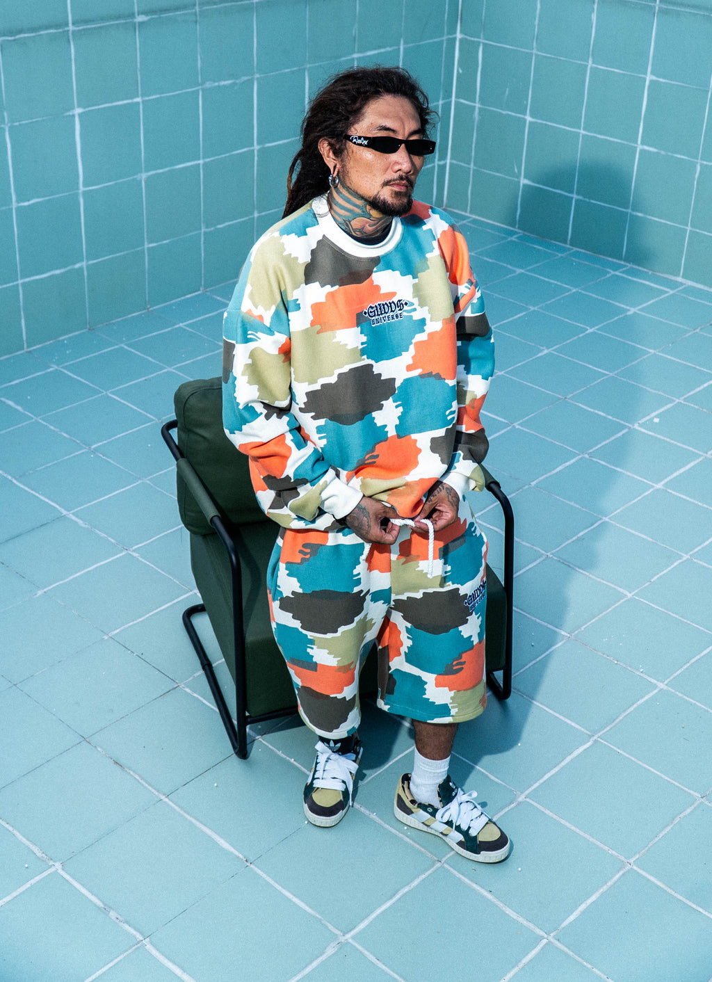 GUDDS "BRUSH CAMO" SWEATSHORT