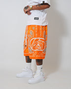 PAISLEY MESH SHORTS