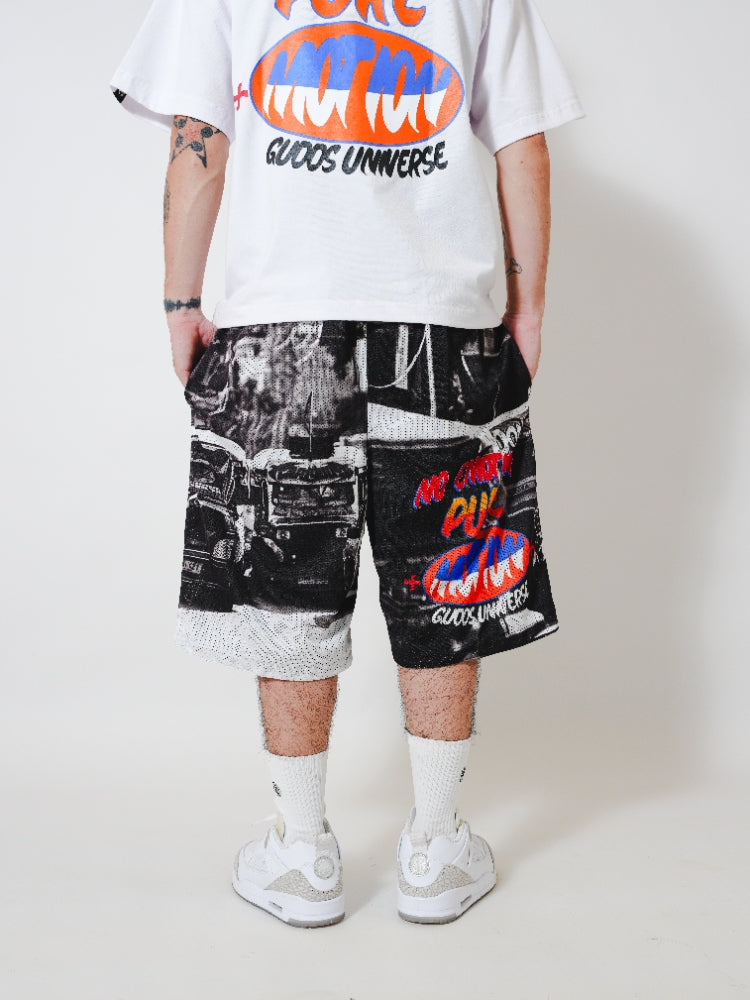 "ESTRIBO" MESH SHORTS