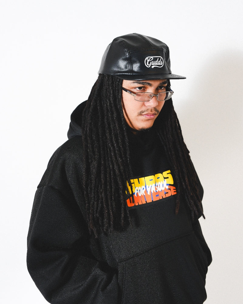 SCRIPT CAPSULE 5-PANEL LEATHER CAP