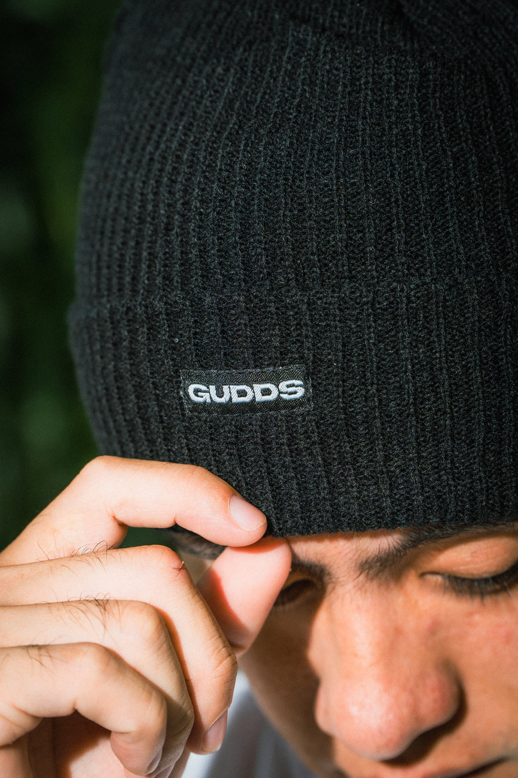 “RUBBER PATCH” BEANIE WITH OVAL LOGO