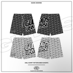 “OVAL SCRIPT” MESH SHORT