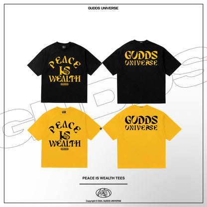 GUDDS UNIVERSE - “PEACE IS WEALTH” GRAPHIC TEE