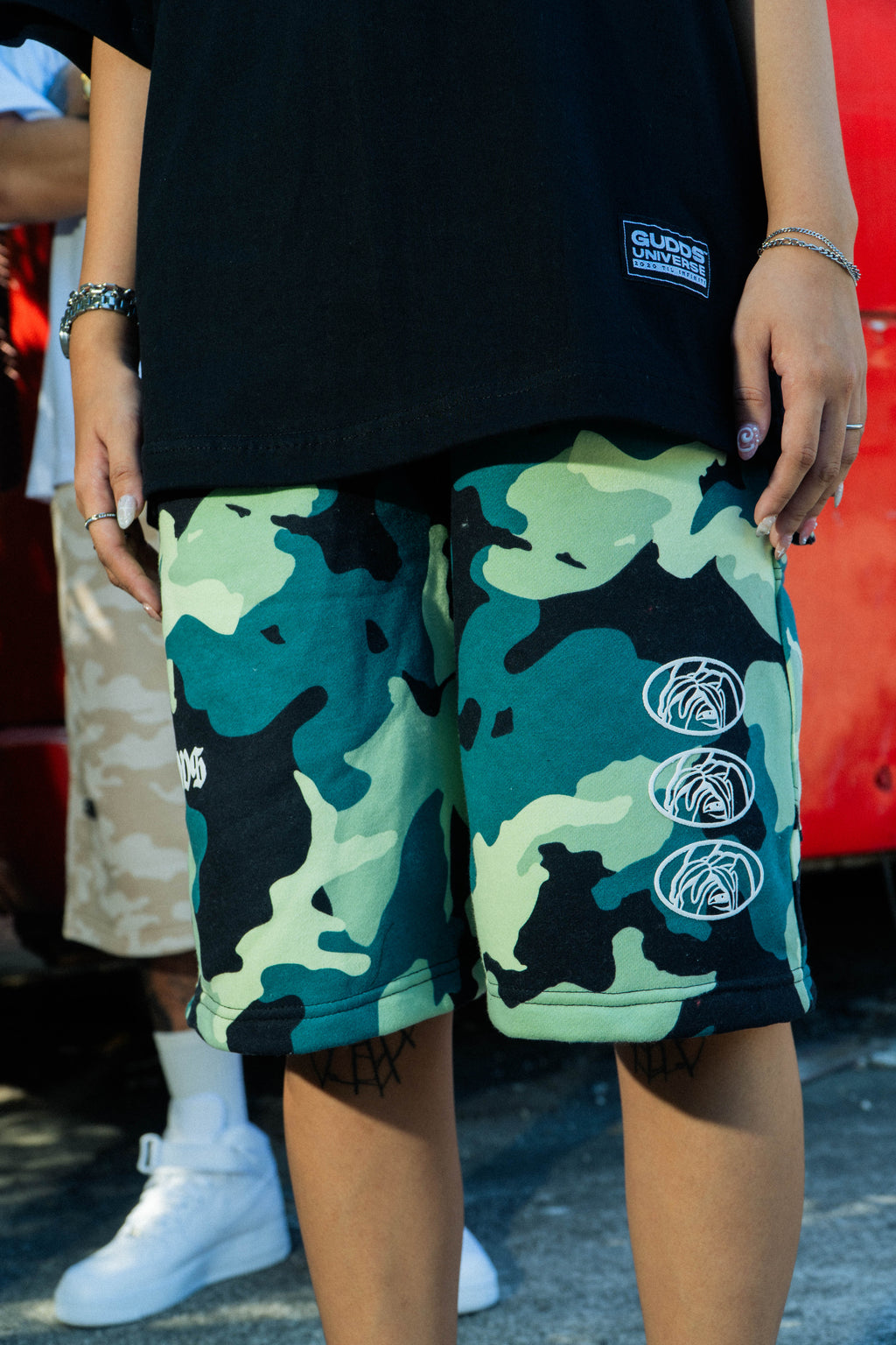 GUDDS - "CARPENTER SWEATJORTS" CAMO (LIMITED PIECES ONLY)