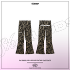 SheGUDDS - “COZY” LEOPARD COUTURE FLARE PANTS