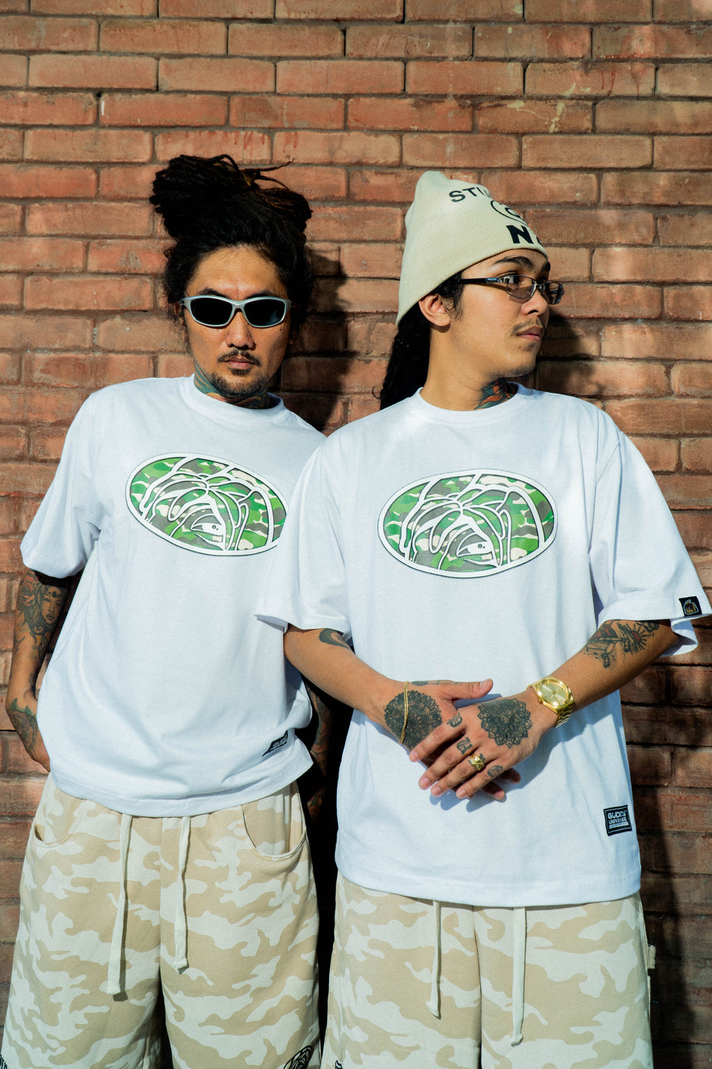 GUDDS - "OVAL CAMO" TEE (NEVER NOT MOVING)