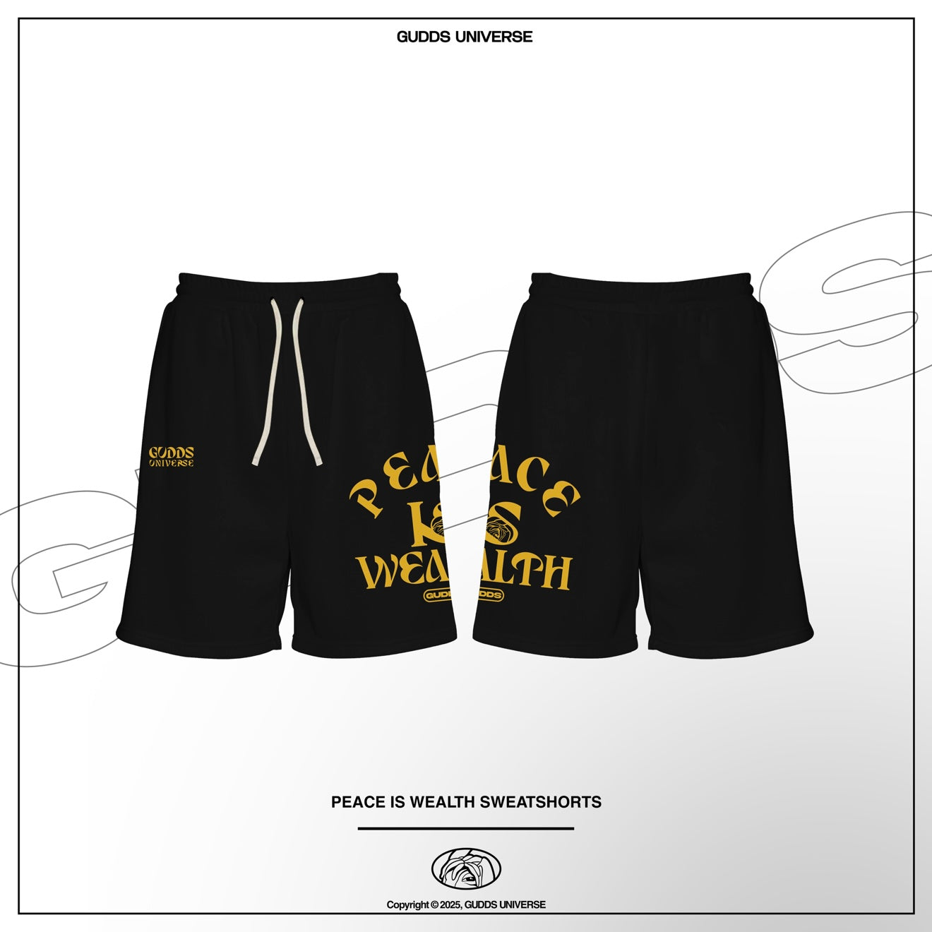 “PEACE IS WEALTH” SWEATSHORT