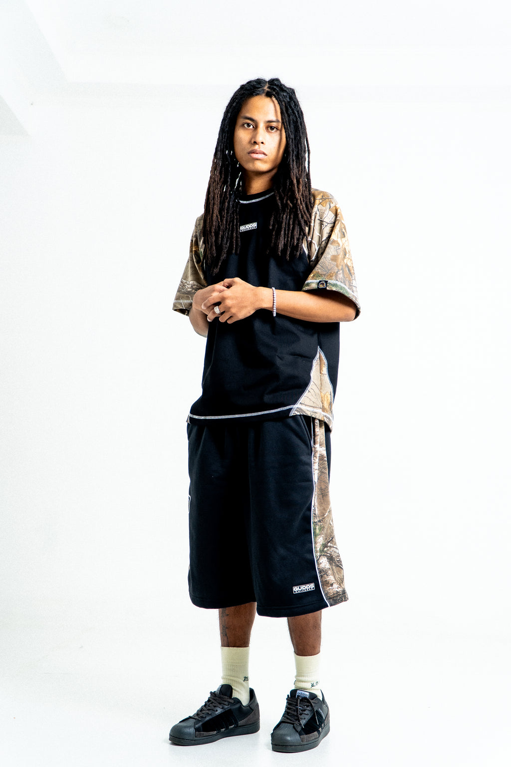 “SIDEZ CAMO CAPSULE” SWEATSHORTS