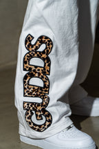 “SPELL OUT” BAGGY SWEATPANTS