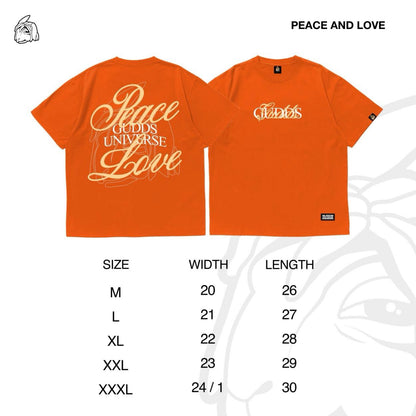 GUDDS "PEACE AND LOVE" TSHIRT