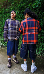 “PLAID FULL MESH” LONGSLEEVES