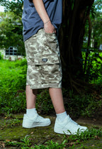 “CAMOU CARGO” SHORTS BAGGY FIT