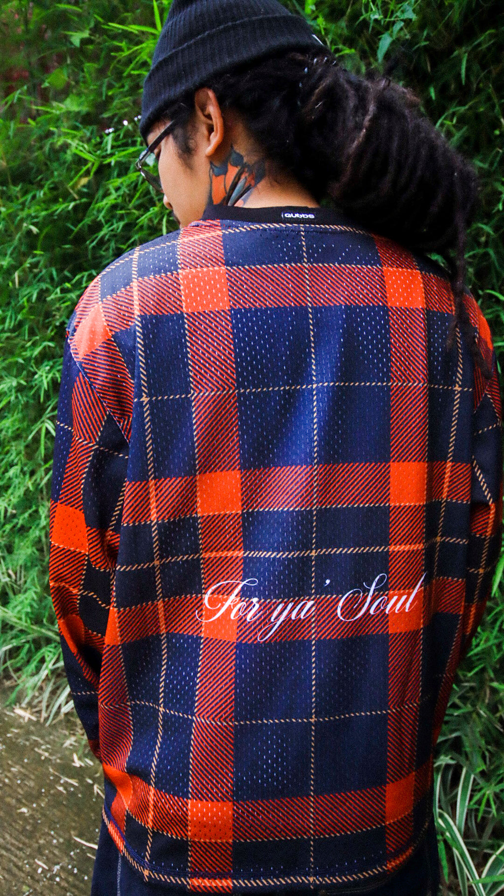 “PLAID FULL MESH” LONGSLEEVES