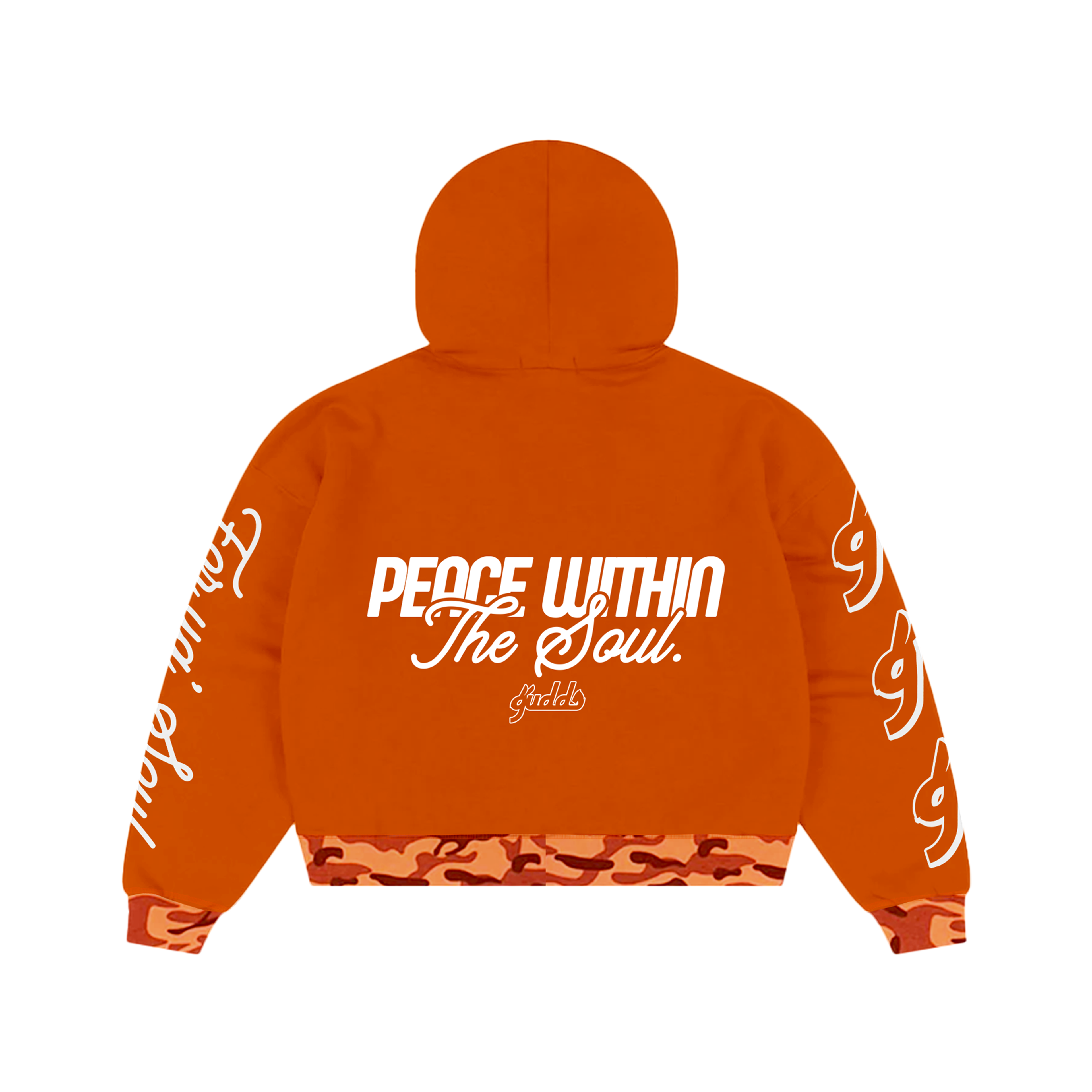 2 TONE ORENJI CAMOU HOODIE