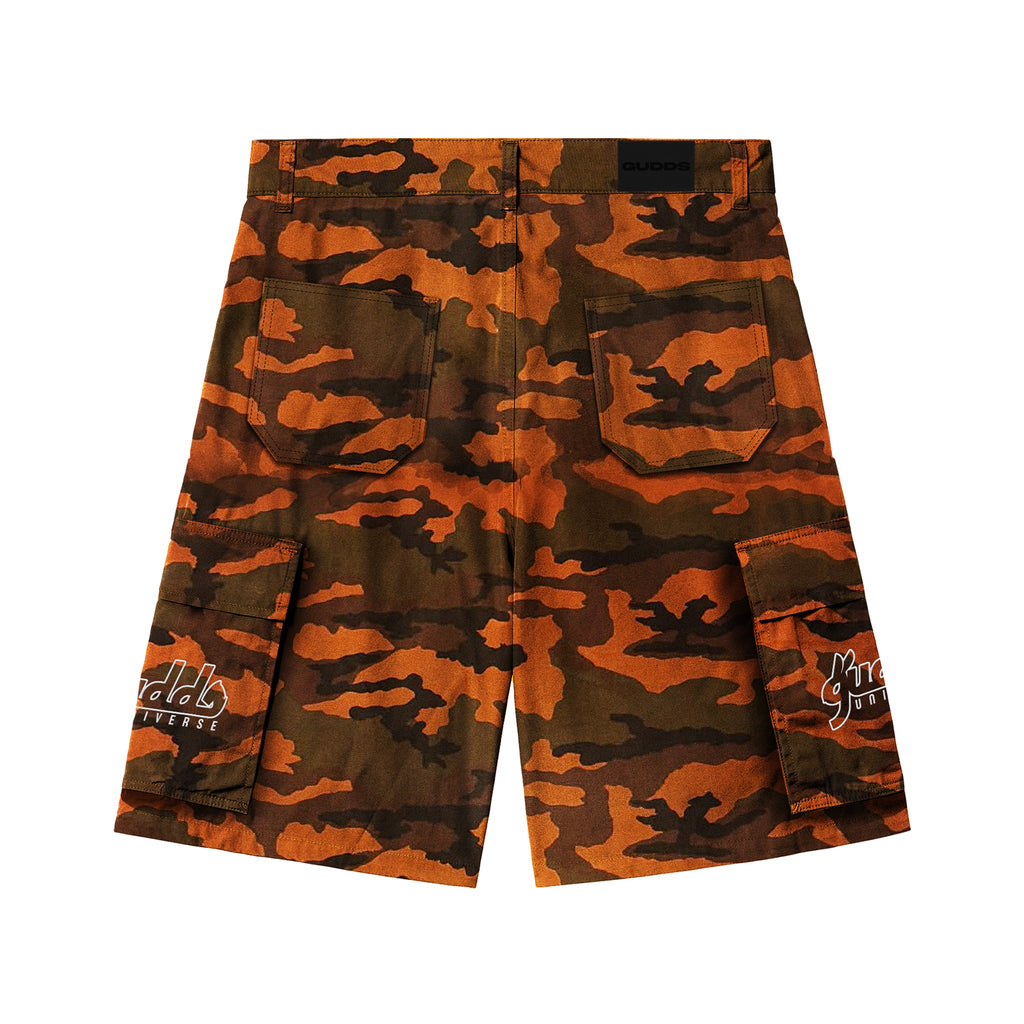 ORENJI CAMOU 6 POCKET CARGO JORTS