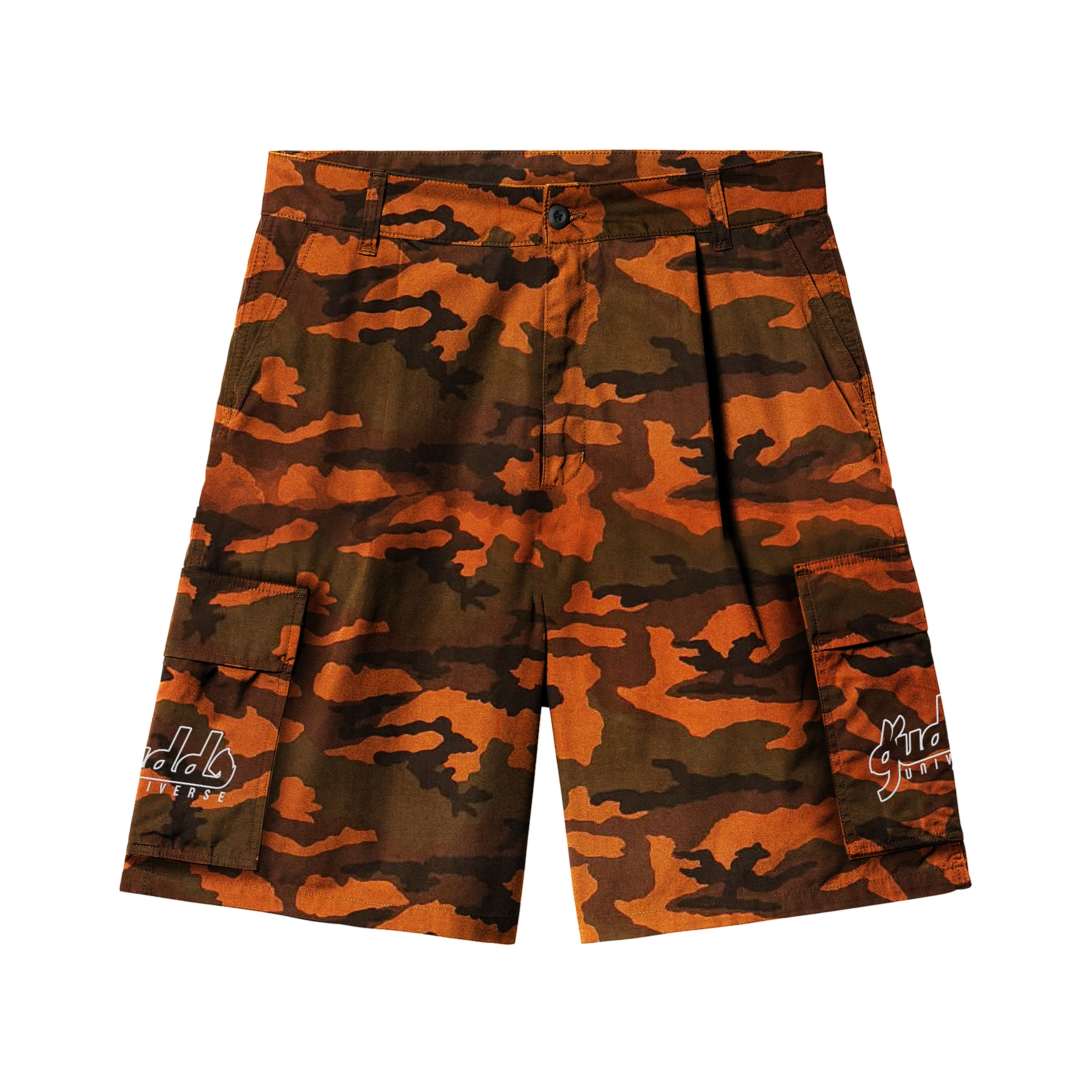 ORENJI CAMOU 6 POCKET CARGO JORTS
