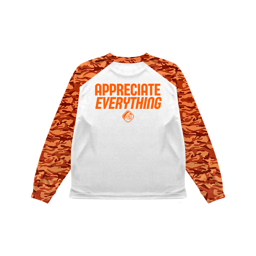 2 TONE ORENJI CAMOU WAVES RAGLAN