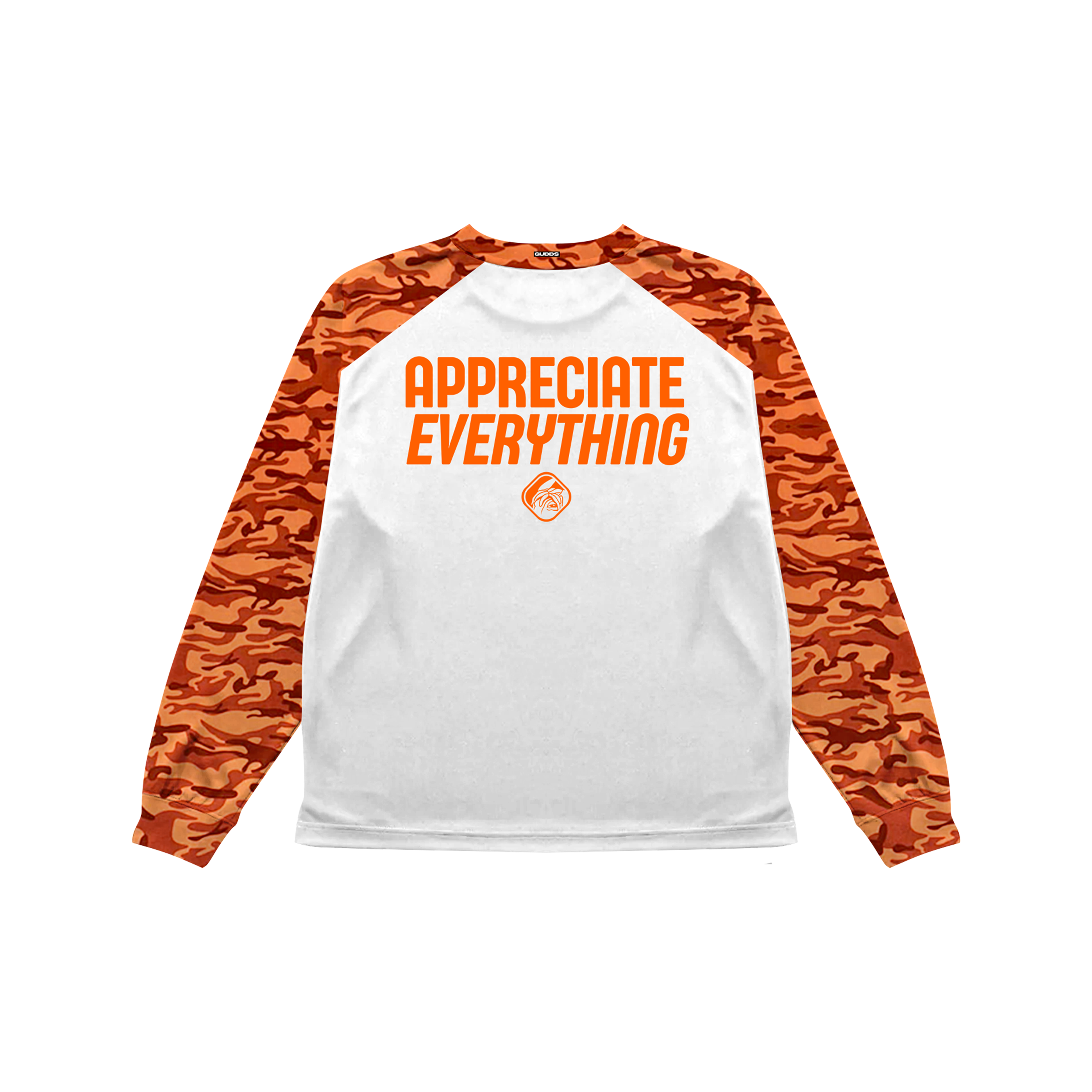 2 TONE ORENJI CAMOU WAVES RAGLAN